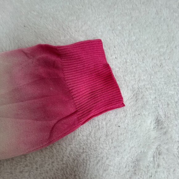 Chico's Womens Open Front Ombré Knit Cardigan Sweater Size 1, Medium Orange Pink - Picture 8 of 8